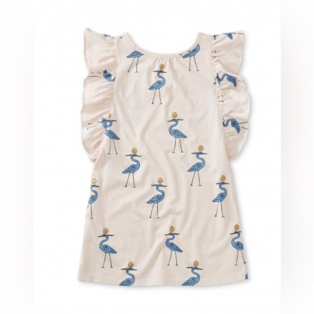 Tea Collection Scoop Back Ruffle Dress size 5